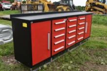 Steelman 15 Drawer 10' Red Work Bench Tool Box