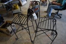 2 Outdoor Metal Chairs