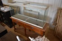 Glass Fish Tank With Two Drawer Table