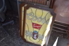 2 Coors Glass Signs and 2 Mirrors