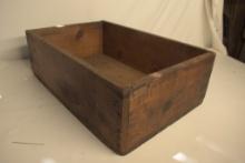Antique Wooden Wood Healed Nails Crate