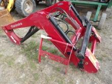 Unused Mahindra 2665 CL Loader For Compact Tractors, SSL Quick Attach Plate