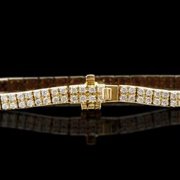 14KT Yellow Gold 2.51ctw Diamond Bracelet