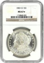 1883-CC $1 Morgan Silver Dollar NGC MS67*