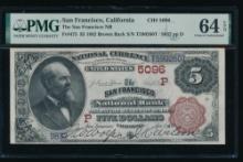 1882 $5 San Francisco CA National PMG 64EPQ