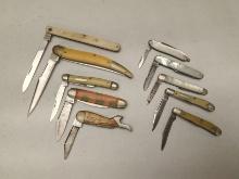 (10Pcs.) ASSORTED ULSTER KNIFE CO. KNIVES