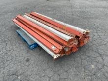 Skid Lot Of Pallet Racking Rails