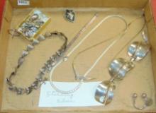 Variety of Sterling Jewelry.
