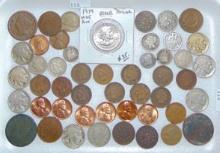 Variety: Large Cents, 2¢, 3¢, Half Dimes and more.