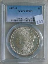 1882-S Morgan Dollar PCGS MS63.