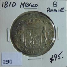 1810 Mexico Spanish Colonial 8 Reale Silver.