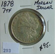 1878 Morgan Dollar 7 Tail Feathers.