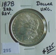 1878 Morgan Dollar 3rd Reverse. Nice!