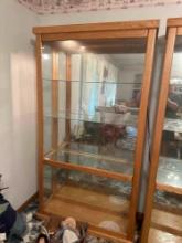 Large Lighted Glass Display Cabinet with Side Glass Doors, 5 shelves 76? H by 40? W x 13? D (REALLY