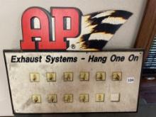 Vintage AP Wall Display-16''W x 13''T. SHIPPING IS AVAILABLE ON THIS LOT!