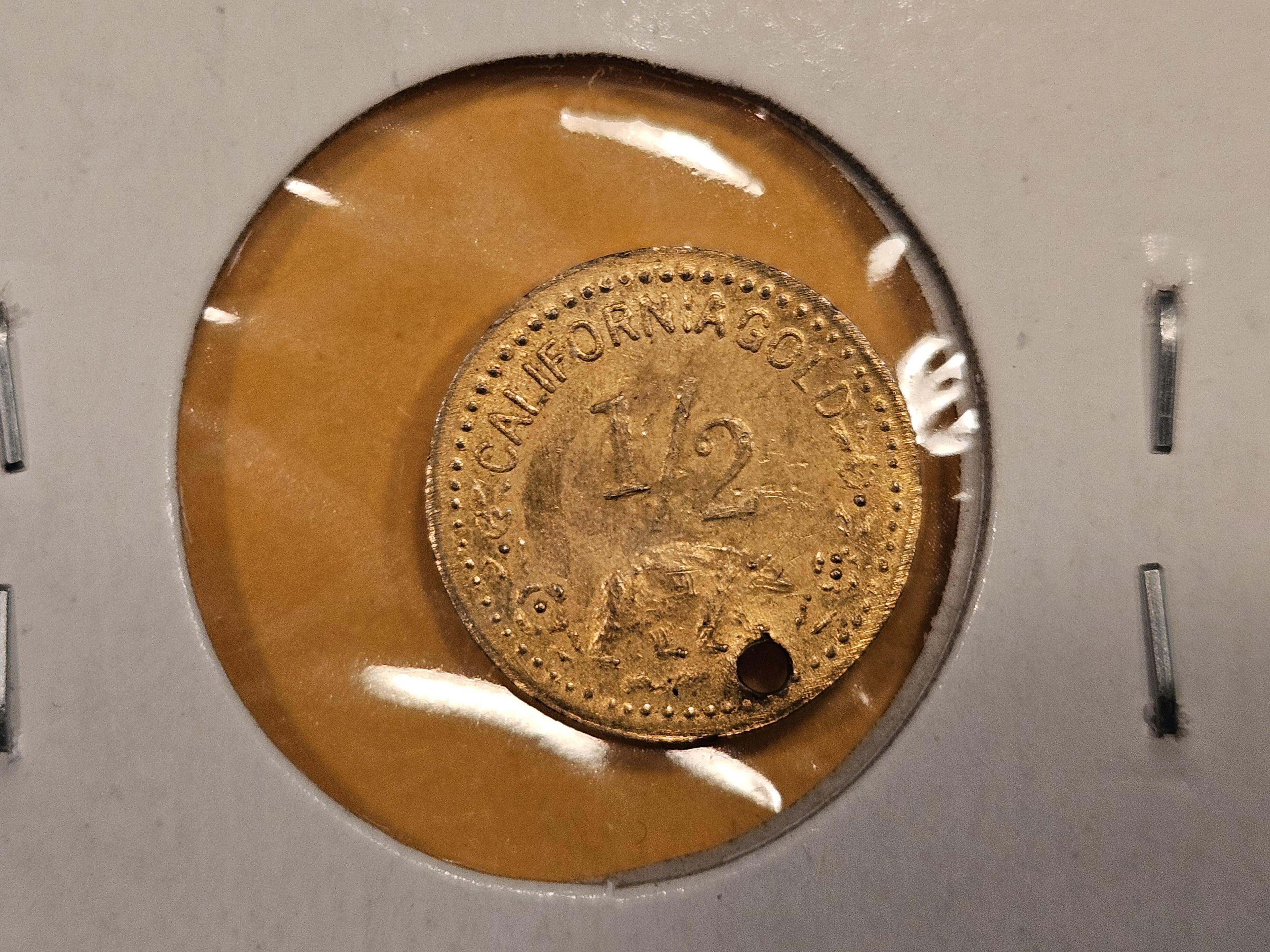Fun 1852 California 1/2 dollar gold replica
