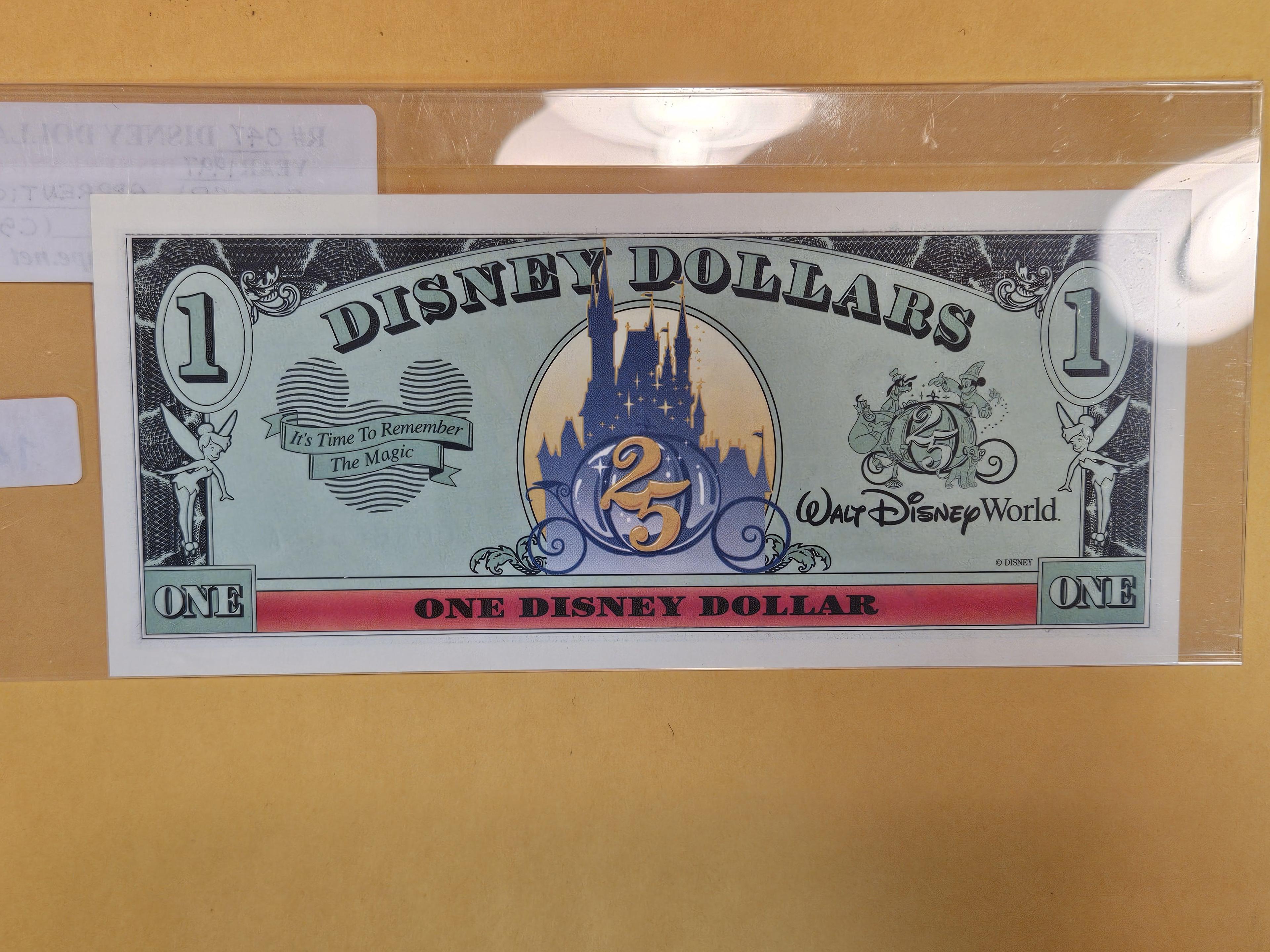 DISNEY DOLLAR! 1997-A One Dollar Uncirculated