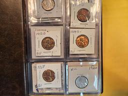 Smaller coin album with coins