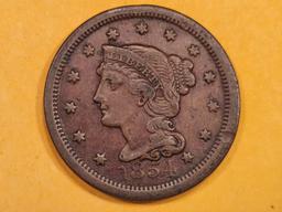 1854 Braided Hair Large Cent