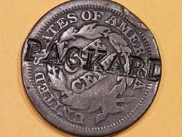 1852 Braided hair Large Cent