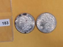 1881-S and 1921 Morgan Dollars