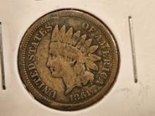 Semi-Key 1861 Copper-Nickel Indian Cent