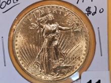 GOLD! Brilliant Uncirculated 1914-D Saint Gaudens Gold Twenty Dollars
