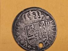 1721 Spain silver coin