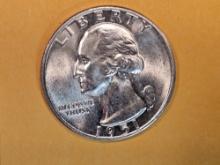 GEM Brilliant Uncirculated 1951-D Washington silver Quarter