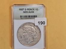 1927-D Peace silver dollar