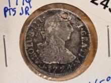 1774 PTS JR Bolivia silver 2 reales