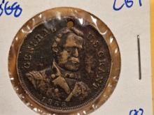 1868 Ulysses S Grant Presidential Campaign Medal