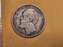 1876 Sweden silver 1 krona