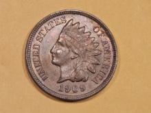 Choice Brown Uncirculated 1909 Indian Cent