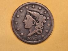 1837 Beaded Cord Large Cent