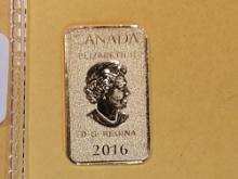 GOLD! GEM Brilliant Uncirculated 2016 Canada Gold twenty-five Dollars