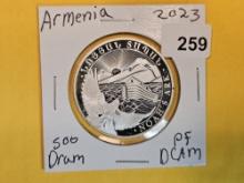 2023 Gem Proof Deep Cameo Armenia silver 500 Dram