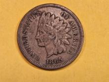 1865 Fancy Five Indian Cent