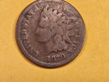 Semi-key 1870 Indian Cent