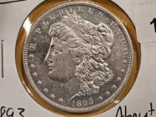 ** KEY DATE ** 1893 Morgan Dollar in About Uncirculated Plus
