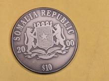 2000 Somalia Ten Dollars in Uncirculated