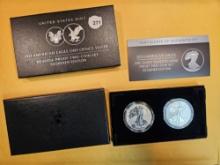 * KEY 2021 American Eagle Reverse proof Two-Coin Set