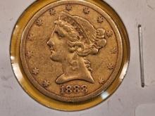 GOLD! 1888-S Liberty Head Gold Five Dollars