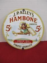 J.P. Alley's Hambone Porcelain Cigar Advertising Sign