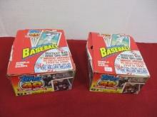 1990 Topps Baseball Sealed Wax Boxes (Pair)