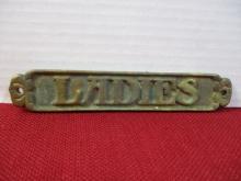 LADIES Solid Brass Tag
