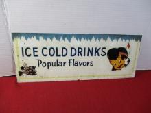 Tommy Hawk Ice Cold Drinks Advertising Sign