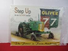 Oliver 77 Tractors Metal Sign