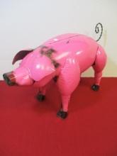 Metalwork Yard Art Pig