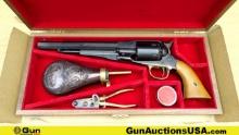 EMF Co. NEW MODEL ARMY .44 Caliber Revolver. Excellent. 8" BLACK POWDER/CAP AND BALL Features an Oct